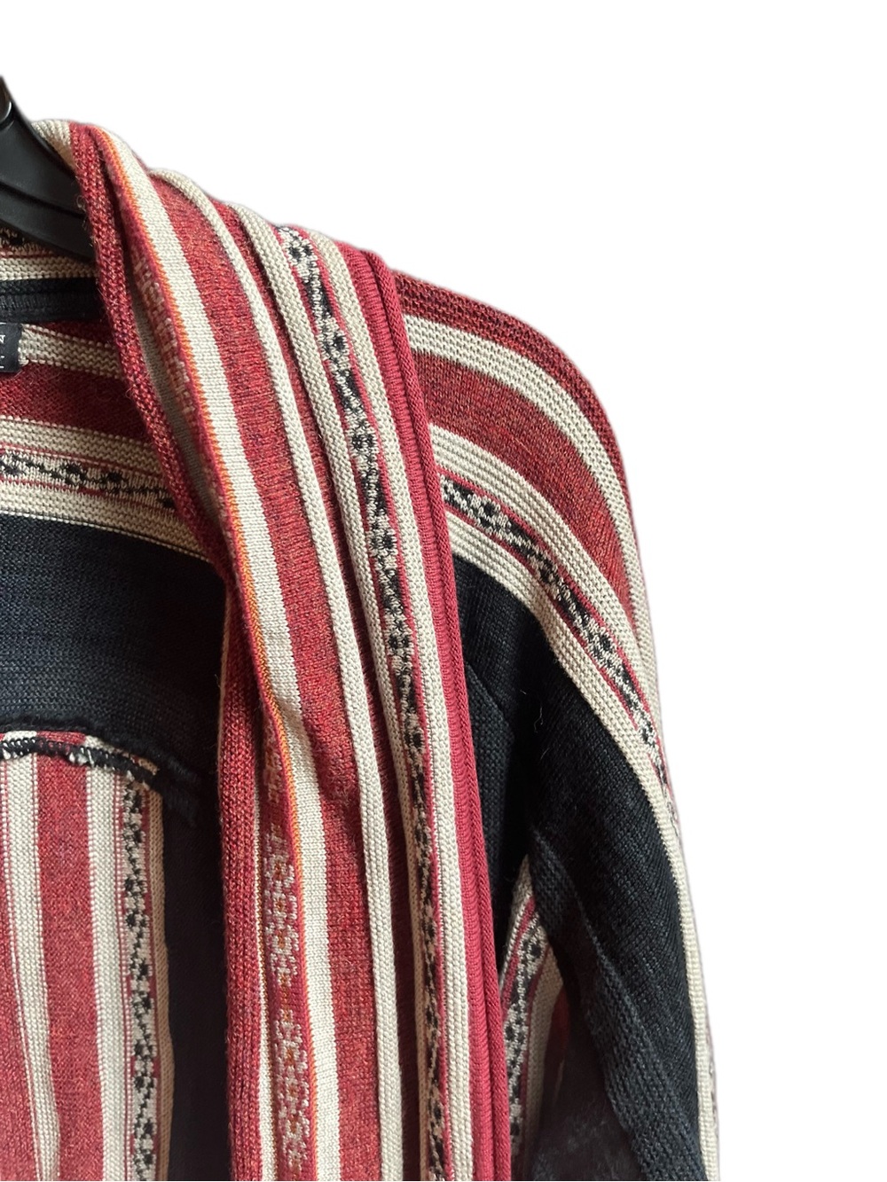 Peruvian Connection Luxury Artisanal Open Front Cardigan Sweater Duster Large - Picture 5 of 9